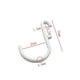 thumbnail image 3 of 20 Piezas Ganchos J para Tablero Perforado Ganchos de Almacenamiento Ganchos para Organizador de Pared Accesorios de Ganchos Material Metálico Estabil, 3 of 8