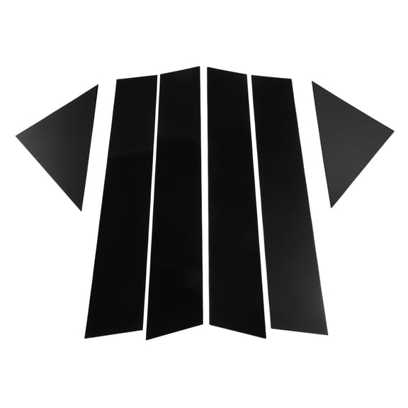 Unique Bargains 1 Set Car Door Window B Pillar Cover for Chrysler 300/300C 2005-2010 Gloss Black