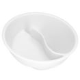 thumbnail image 2 of Separated Snack Bowl, Divided Bowl Spiral Slide Design Large Capacity  Stackable  For Ice Cream For Picnic For French Fries For Camping Trip White, 2 of 8