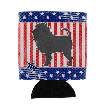 

Carolines Treasures BB3348CC USA Patriotic Affenpinscher Can or Bottle Hugger Can Hugger multicolor