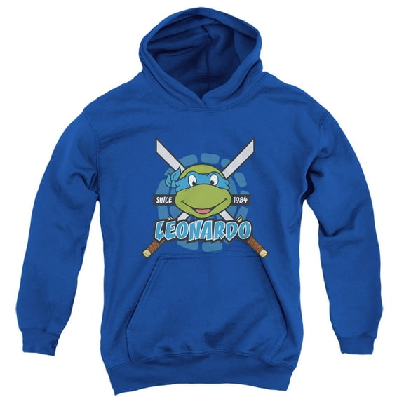 TMNT Teenage Mutant Ninja Turtles Leonardo Since 1984 Unisex Youth Pull-Over Hoodie