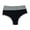 Grey, variant on Gyujnb Women High Waist Color Block High Cut Bikini Panties for Stretchy Breathable Fresh Antimicrobial Daily Wear,XL