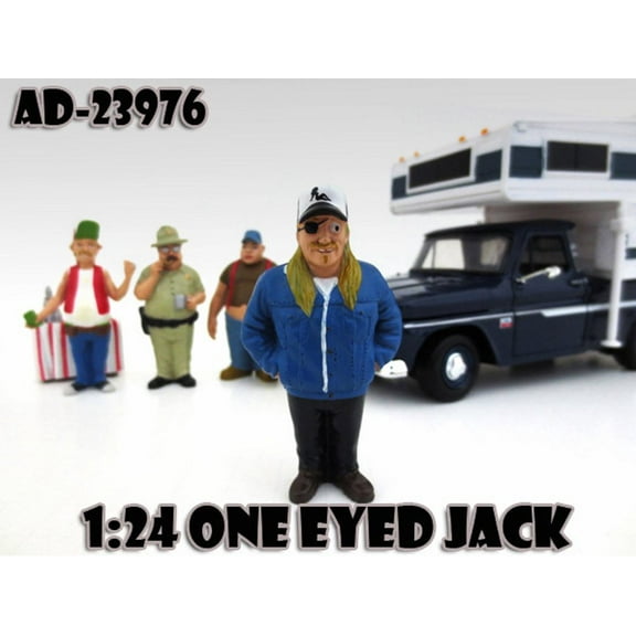 Trailer Park Figures Series 1 One Eyed Jack, American Diorama Figurine 23976 - 1/24 scale