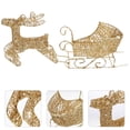 thumbnail image 3 of 1 Conjunto de adornos navideños Reno decorativo y trineo Conjunto de escritorio Adorno de escritorio, 3 of 6