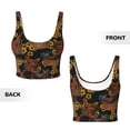 thumbnail image 5 of Lsque Embroidery Chicken Rooster And Sunflowers Printed Women'S Sports Bra, Compression, Moisture Wicking, High-Impact Sports Bra For Women,Supportive sports bra-X-Large, 5 of 9