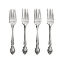 Lyon Queens Fancy 18/8 Stainless Steel Salad Fork (Set of Four)