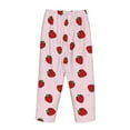 thumbnail image 5 of Goofa Strawberry Printed Soft Pajama Pants for Women, Wide Leg Comfy Casual Lounge Yoga Pants-Small, 5 of 9