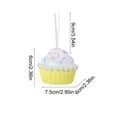 thumbnail image 3 of Dtchengua Christmas Macaron Color Series Ice Cream Mini Cake Donut Ornaments - Set of 12 Hanging Decorations for Tree & Venue Setup, 3 of 6