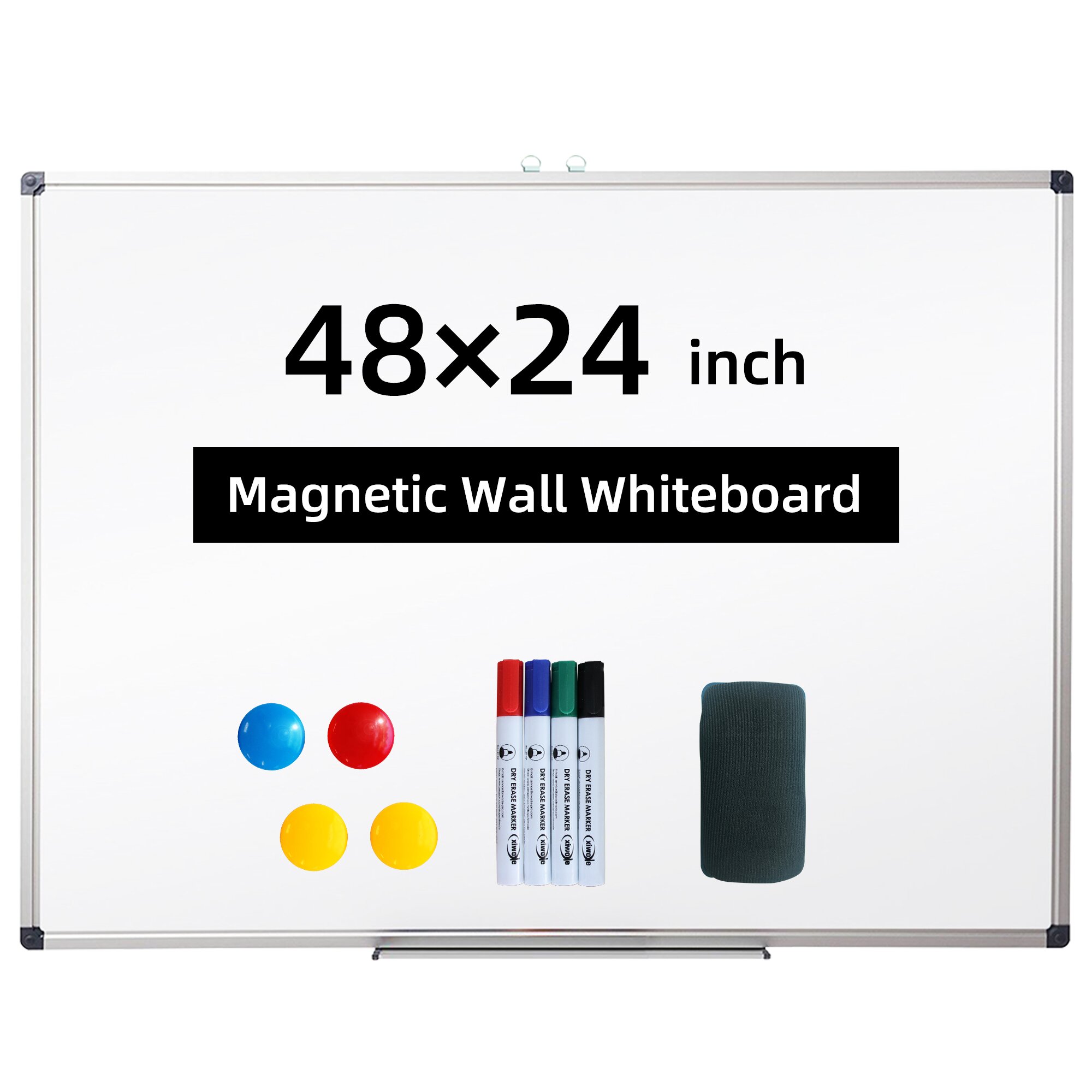 XIWODE Dry Erase Board, 48 x 24 inch Long Whiteboard for Wall
