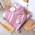 thumbnail image 2 of Square Tablecloth, Waterproof Polyester Table Cover, Wrinkle Resistant & Washable Fabric for Dining, Kitchen, Picnic, 52x52in(132x132cm), Liquid & Marble Print, 2 of 6