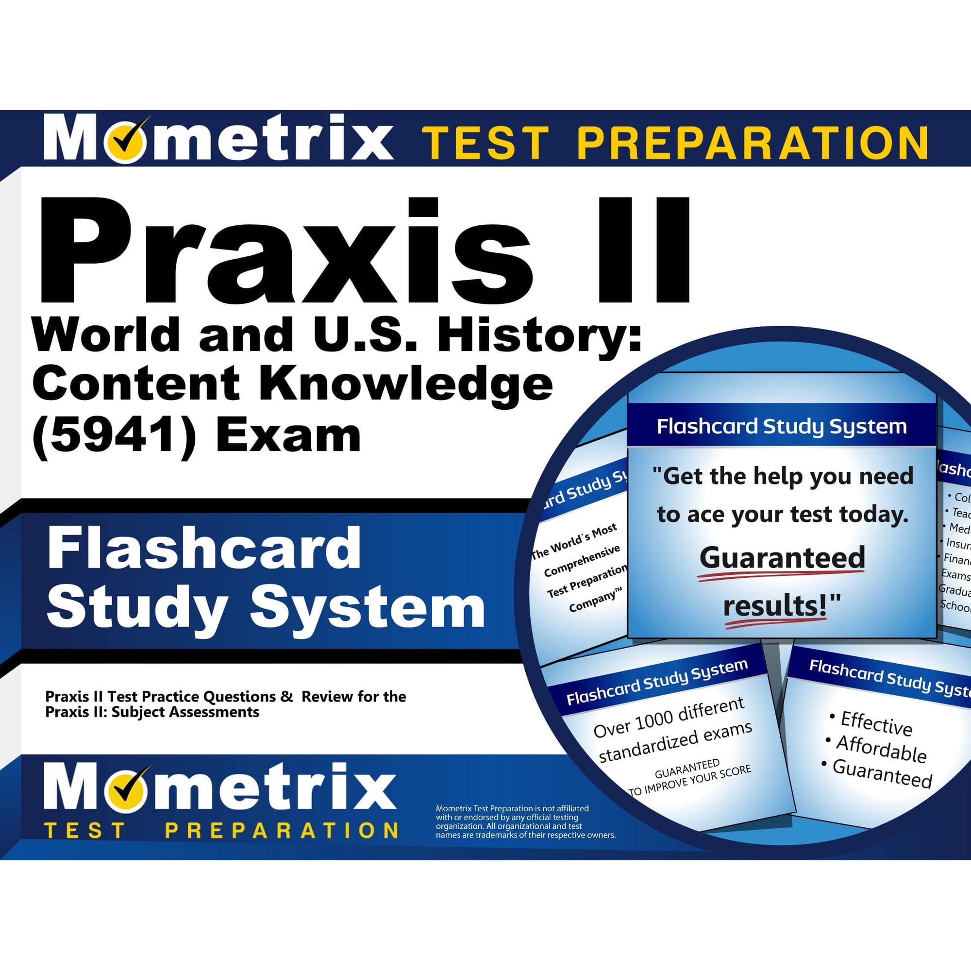 Praxis II World and U.S. History: Content Knowledge (5941) Exam Flashcard Study System : Praxis II Test Practice Questions & Review for the Praxis II: Subject Assessments (Cards)
