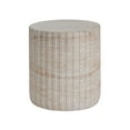 thumbnail image 3 of Christopher Knight Home Elegant 15.75" Outdoor Lightweight Concrete Round Side Table, Travertine Finish, 3 of 9