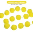 thumbnail image 3 of Uxcell Pom Pom Garland Decorative Hanging Banner Felt Balls for Halloween Thanksgiving Christmas Wedding Birthday Yellow 8.2 Feet, 3 of 7