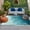 Turquoise, variant on Blue Ombre Outdoor Rug 4x6 Ft, Non Slip Washable Area Rug, Coastal Beach Modern Abstract Art Patio Rugs Carpet Runner, Large Floor Mat for Indoor/Outdoor Deck Porch Camping