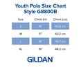 thumbnail image 6 of Gildan Youth DryBlend Short Sleeve Polo, Style G8800B, 3-Pack, 6 of 6