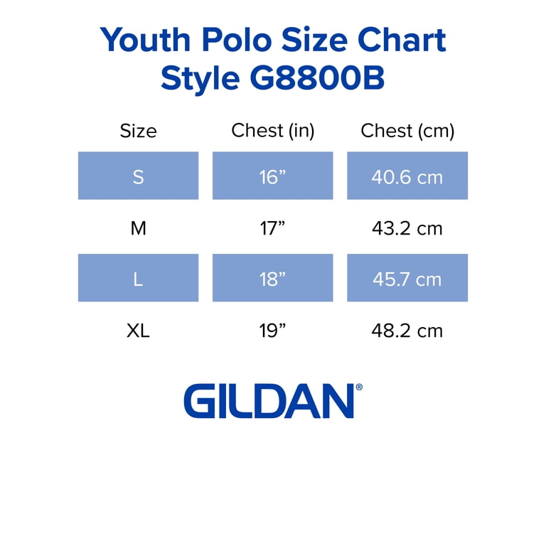 Gildan Youth DryBlend Polo Shirt 3-Pack photo 6