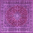 thumbnail image 1 of Ahgly Company Indoor Square Persian Purple Traditional Area Rugs, 5' Square, 1 of 4