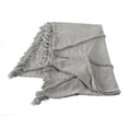 thumbnail image 1 of LR Resources THROW80177DZL4250 Tufted Throw Blanket, Light Gray - Rectangle, 1 of 1