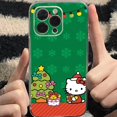 thumbnail image 1 of Merry Christmas Hello Kitty For iPhone 11 Pro Max 12 13 Pro Mini X XR XS Max 6 6S 7 8 Plus Se2 Clear Phone Case Cover, 1 of 7