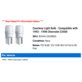 thumbnail image 2 of Courtesy Light Bulb - Compatible with 1993 - 1998 Chevy C3500 1994 1995 1996 1997, 2 of 2