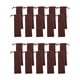 thumbnail image 4 of Estuche de franela con cordón de 20 piezas, fácil de usar, funda portátil para lápices marrón, 4 of 9
