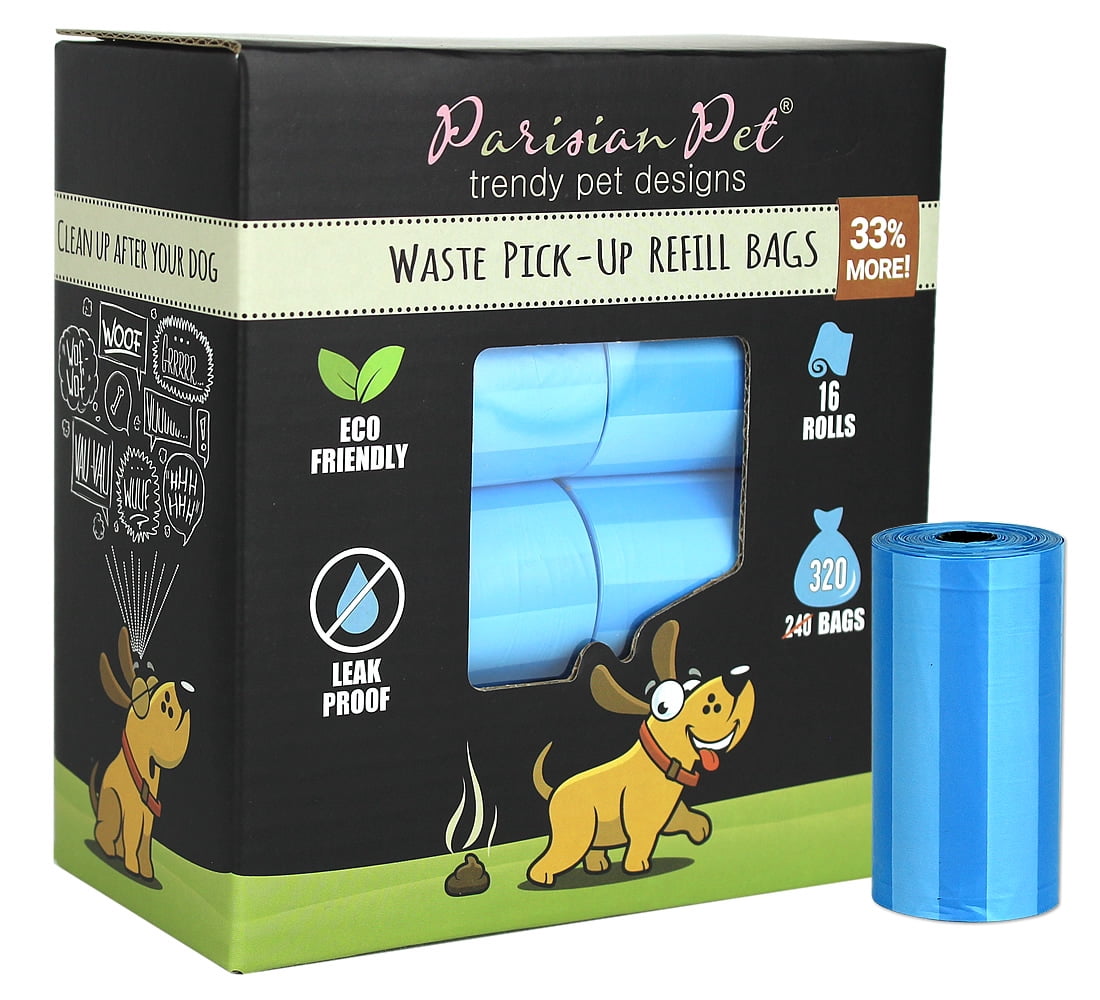Parisian Pet Poop Bags Dog Waste Bags, Refill Rolls