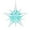 B, variant on LYCAQL Acrylic Snowflake Christmas Ornament 4.92" Winter Star Hanging Acrylic Ice Elf Pendant for Winter Party Holiday Home Decor Annual Snowflake Gift for Family Friends Couple