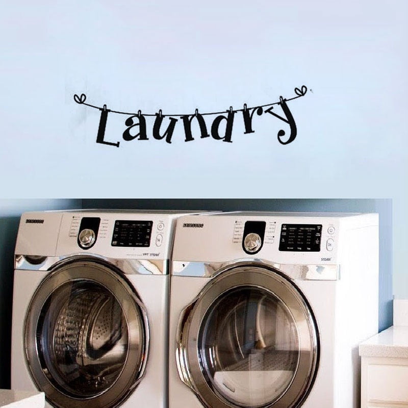 Laundry Room Wall Sticker Popular Vinyl Wall Stickers Removable Decals Washhouse Home Decor Walmart Canada