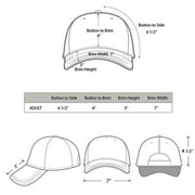 Plain Baseball Dad Cap Adjustable Size for Outdoor Activities Black