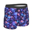 thumbnail image 3 of Balery Skull daisy purple Men's Boxer Briefs, Soft and Breathable Cotton Underwear with nylon Waistband-Medium, 3 of 9