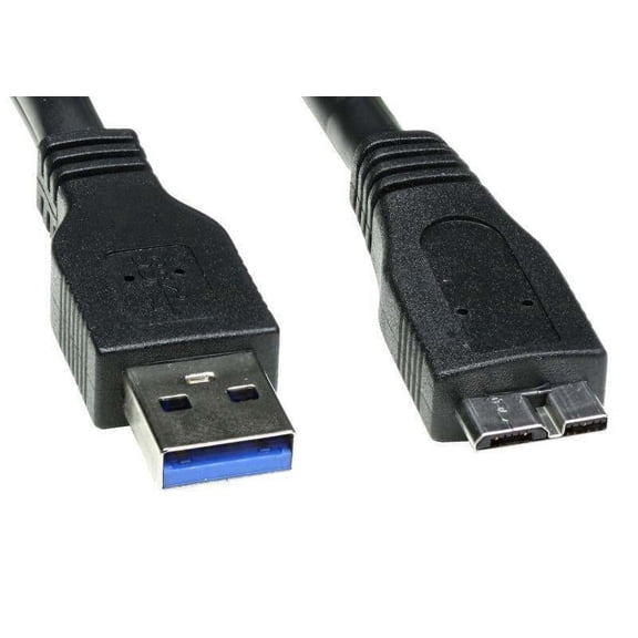 USB 3.0 to Micro B Cable, High Speed USB A to Micro USB 3.0 Data Cable for External Hard Drives, HDD, Seagate Backup Plus Slim and Other Compatible Devices, 30cm
