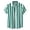 Dark Green, variant on Fozruso Striped Button Down Shirt for Boys, Classic Short Sleeve Collared Shirt for Kids Daily Casual Wear