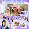 thumbnail image 4 of AWANFI Instant Print Camera for Kids, with Printing Paper 2.4" HD 1080P Digital Video Instant Camera for Boys & Girls Age 3-12 Birthday Gifts - Purple, 4 of 9