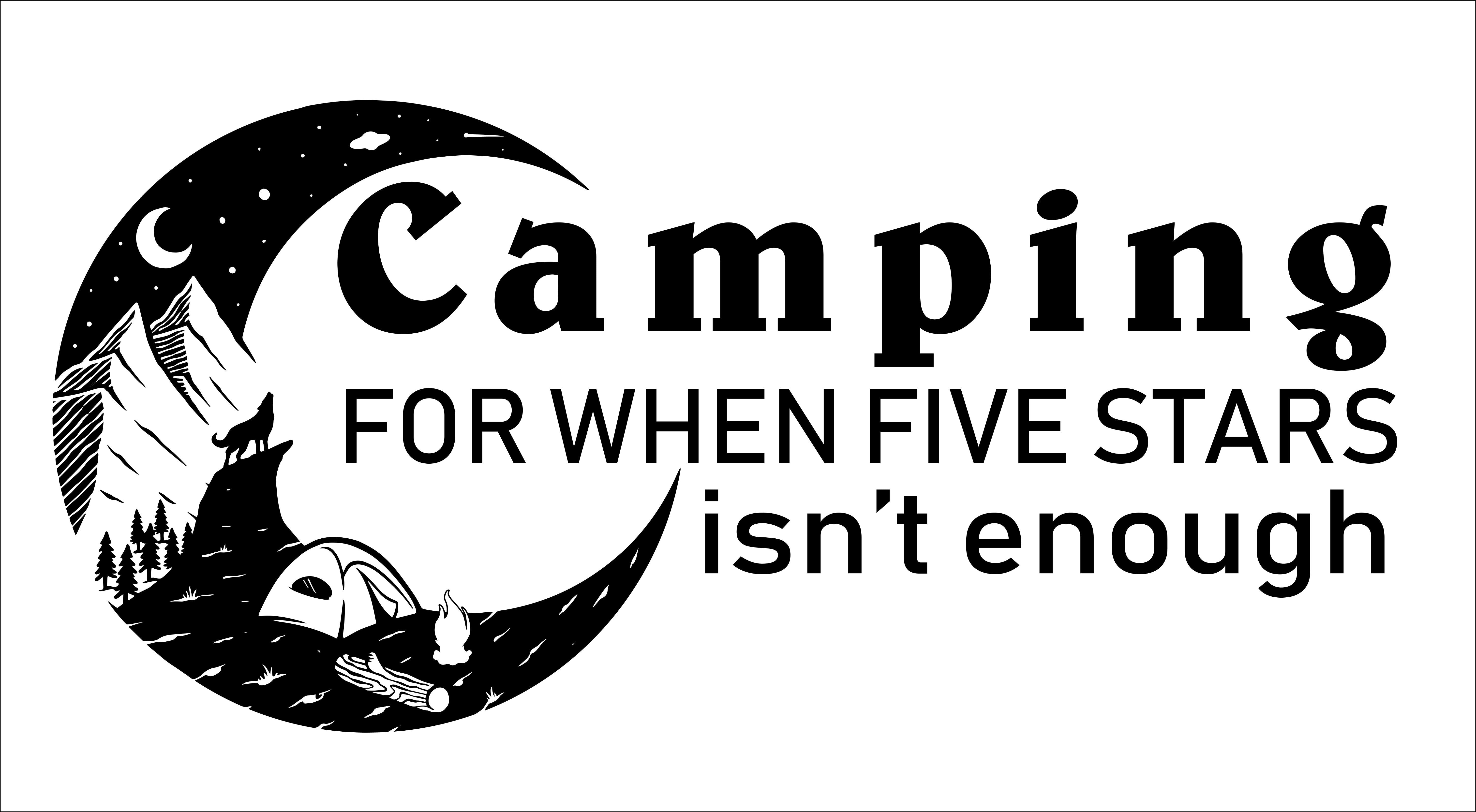 Camping vinyl decals