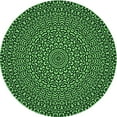 thumbnail image 1 of Ahgly Company Indoor Round Patterned Dark Forest Green Area Rugs, 8' Round, 1 of 6