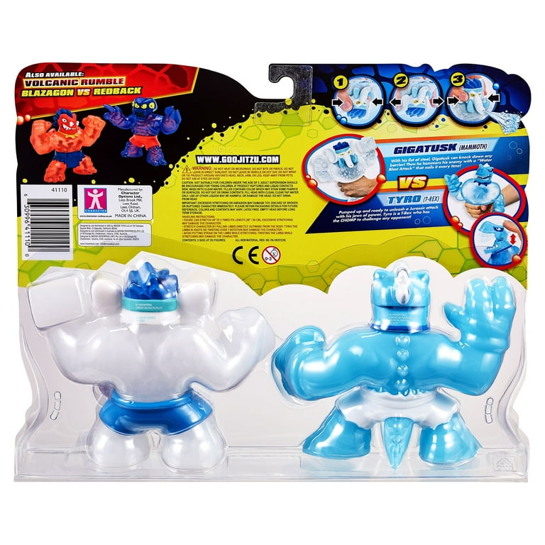 Heroes of Goo Jit Zu Dino Power - 2 Pack Action Figures Set- Artic