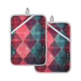 thumbnail image 7 of Yayeee Pot Holders Kitchen Heat Resistant with Pockets 7"x9.8" Cotton Oven Cooking Hot Pads, Vibrant Green Tartan Pattern, 7 of 7