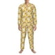 thumbnail image 3 of Balery Rabbit Hunger Pijama para Hombre de Dos Piezas con Manga Larga, Conjunto de Dormir y Descanso Suave con Bolsillos-XX-Large, 3 of 7