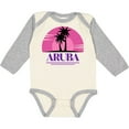 thumbnail image 3 of Inktastic Aruba Vacation Cruise Girls Long Sleeve Baby Bodysuit, 3 of 5