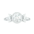 thumbnail image 4 of Rosec Jewels Certified Moissanite Engagement Ring for Women - D-VS1 Grade (6 mm Round, 1 Carat) -Ready to Gift, 925 Sterling Silver, US 7.00, 4 of 9