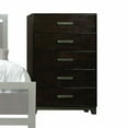 thumbnail image 3 of 16" X 33" X 52" Walnut Wood Chest, 3 of 6