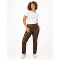 thumbnail image 6 of Blair Womens Denimease Flat-Waist Pull-On Jeans, 6 of 6