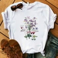 thumbnail image 3 of T-shirts pour Femmes Mode Mode pour Femmes Imprimé de Fleurs Harajuku T-Shirt Ample à Col Rond pour Femme, 3 of 8