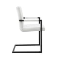 thumbnail image 5 of Modway Savoy Performance Velvet Dining Chairs - Set of 2 in White, 5 of 9