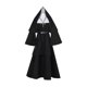 thumbnail image 2 of Disfraz de monja, vestido de cosplay para madre, accesorios negros, decoración, suministros para fiestas M, 2 of 9