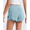thumbnail image 3 of CRZ YOGA Girls Feathery-Fit Soft 2 in 1 Athletic Shorts Tennis Soccer Running Casual Liner Pockets Kids Teen, 3 of 5
