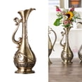 thumbnail image 2 of Modern Vintage Embossed Metal Vases Decorative Centerpieces For Living Room Gift, 2 of 15