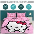 thumbnail image 4 of Hello Kitty Bedding Sets for Kids Men Women Queen Size 3pcs 1 Comforter Cover And 2 Pillowcases, 4 of 11