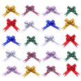 thumbnail image 1 of MasteelfCA 50Pcs 9cm Beautiful Pull Bowknots with Snowflake Pattern Christmas Decorative Pull Bowknots Gift Box Pull Bows Bowknot Ribbon(Mixed), 1 of 7