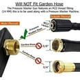 thumbnail image 6 of Virgilson Pressure Washer Attachments Hose, 5M, 25 FT, 1/4", Kink Free, M22-14mm Brass Thread, 6 of 9